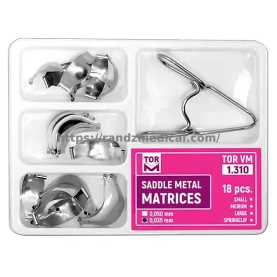 KIT DE BANDE MATRICIELLE DENTAIRE No.1.310 (18 PCS)