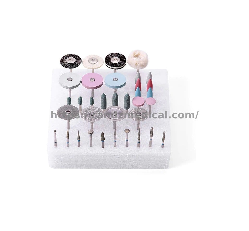 KIT DE POLISSAGE DE LABORATOIR POUR CERAMIQUE ET PORCELAINE 35PCS