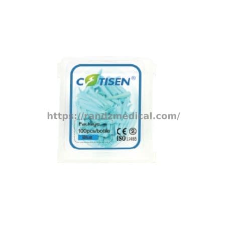 COINS INTER-DENTAIRE EN BOIS BLEU (100 UNITES)