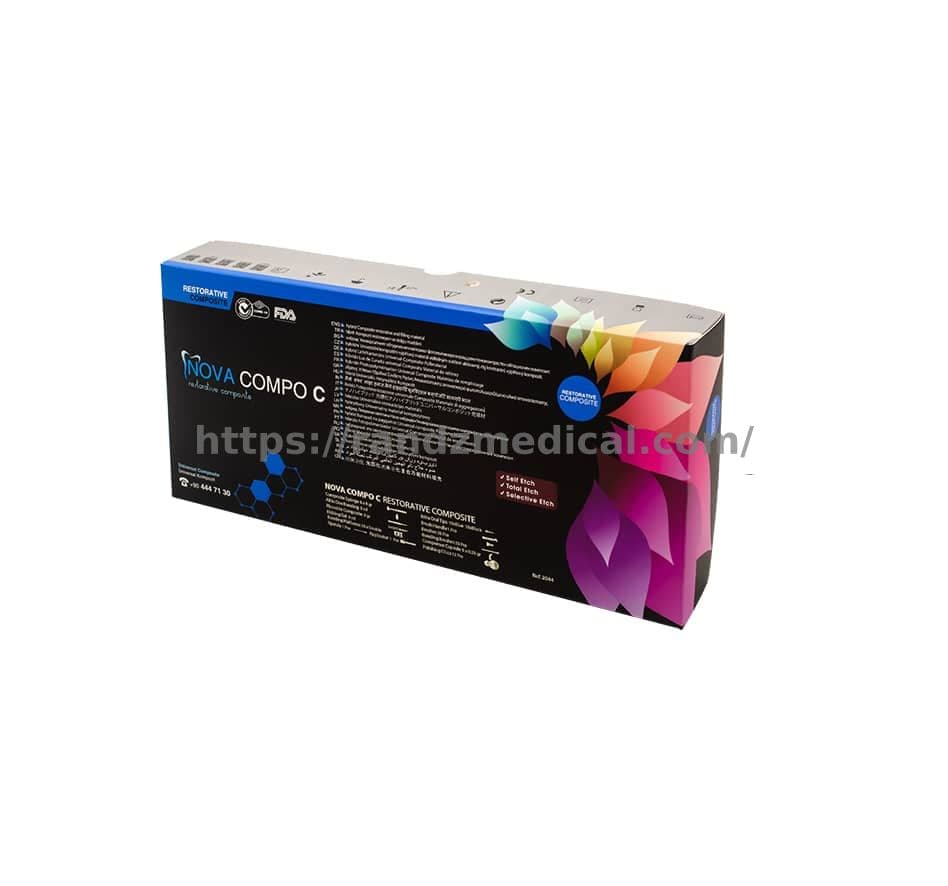 COFFRET RESINE COMPOSITE NANO HYBRIDE 8 SERINGUES NOVA COMPO C