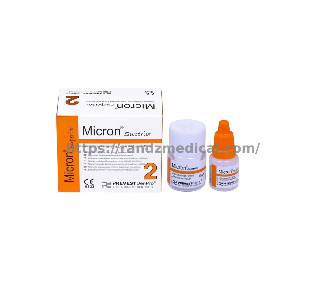 CIMENT VERRE IONOMERE (CVI) (POUDRE / LIQUIDE) MICRON SUPERIOR A2