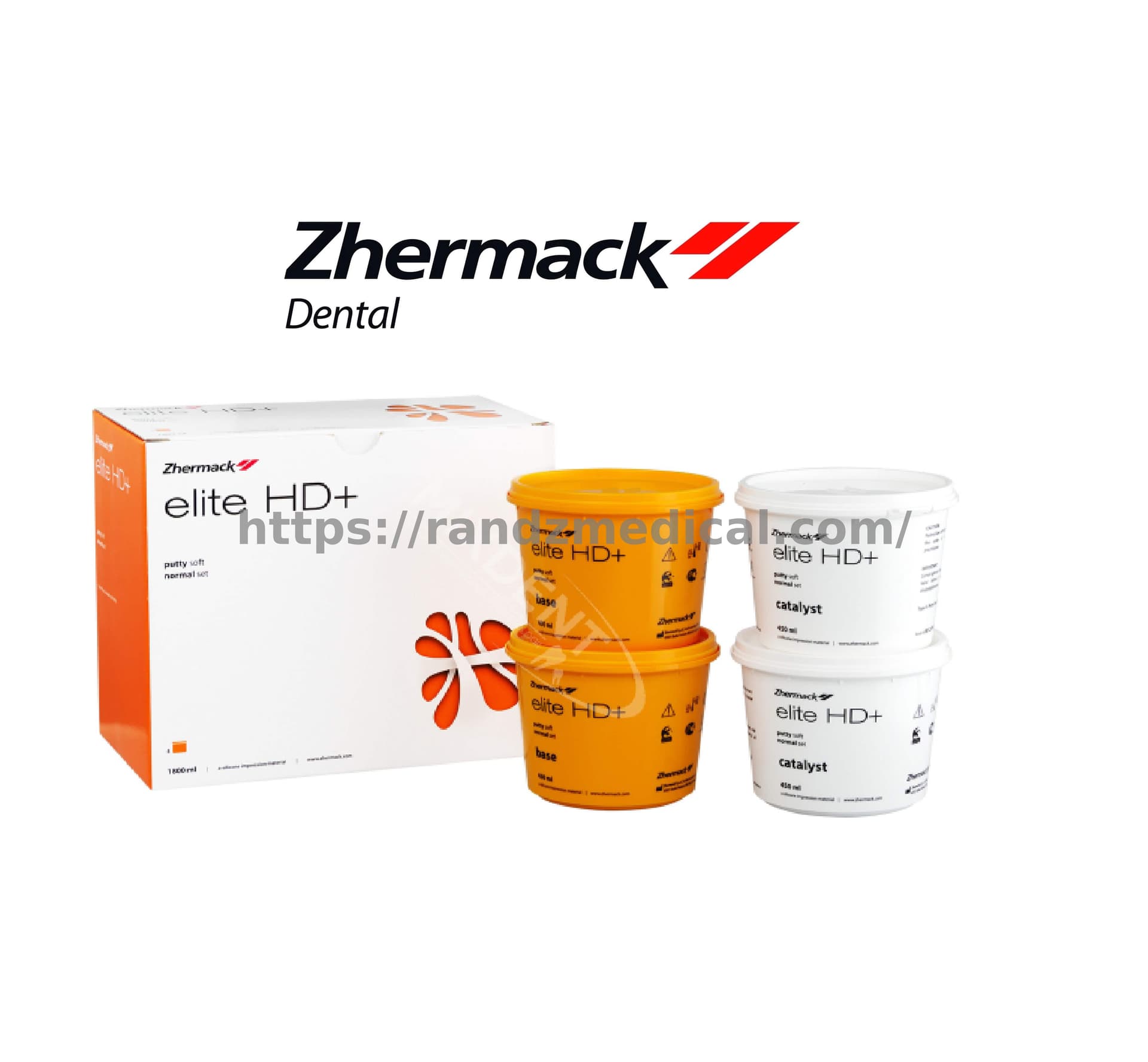 SILICONE PAR ADDITION ELITE HD+ PUTTY SOFT NORMAL Set 2x(450ML + 450ML)