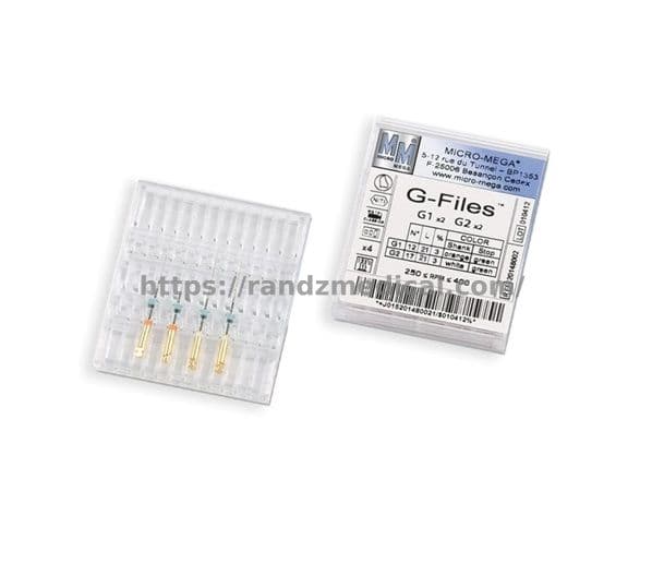 LIMES G-FILES G2 N°17 3% L25MM (PLAQUE DE 4)