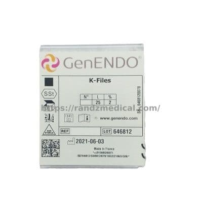 LIMES K FILES N°35 L 25MM (PLAQUE DE 6)