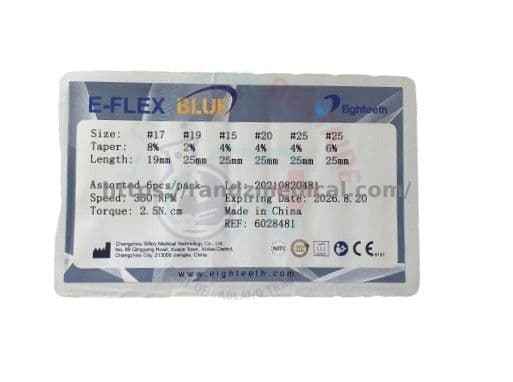 ASSORTIMENT DE LIME MECANISEE E-FLEX BLUE L25MM
