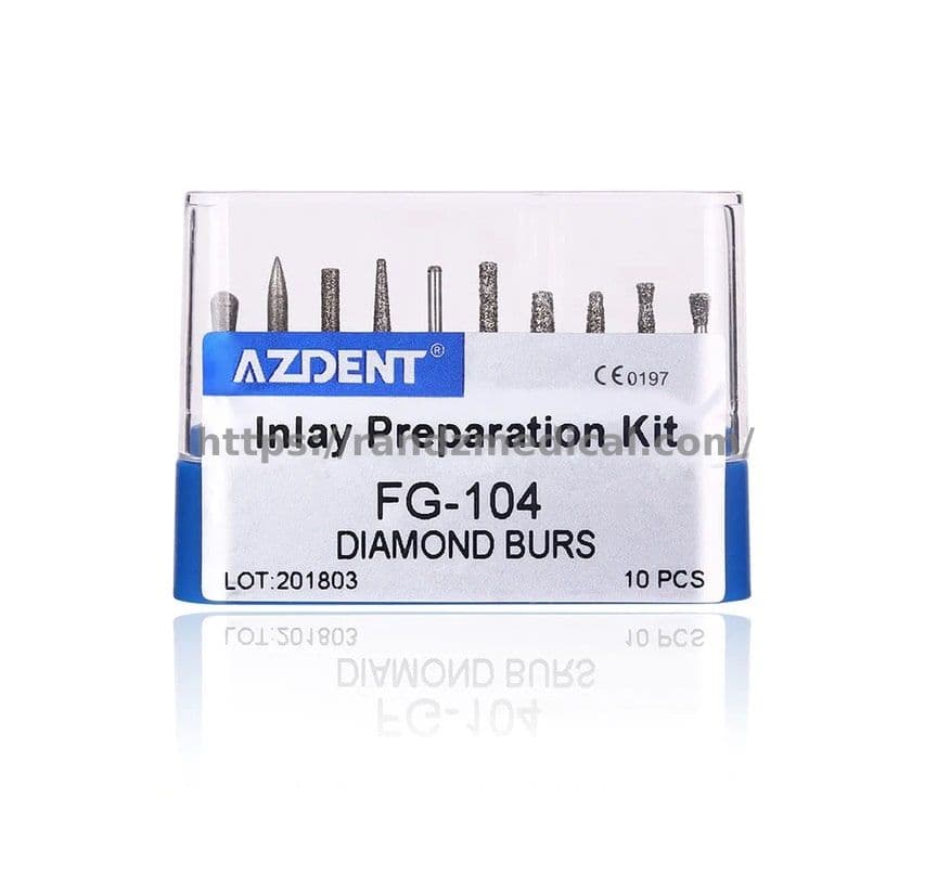 KIT DE 10 FRAISES DIAMANTEE FG-104 POUR PREPARATION INCRUSTATION