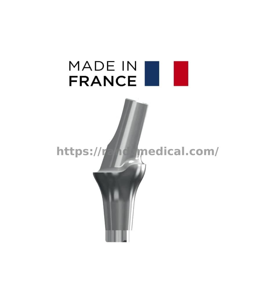 PILIER STANDARD ANGULE FESTONNEE INDEXE Diam. 6.5mm / Ang. 7.5° / Hauteur 5mm