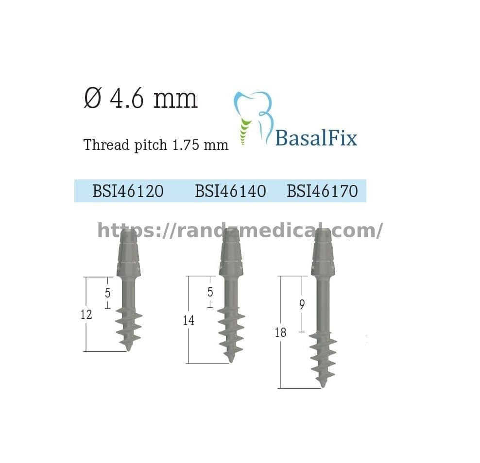 BASAL IMPLANT DIAM. 4,6MM LONG 17MM  (REF: BSI46170)