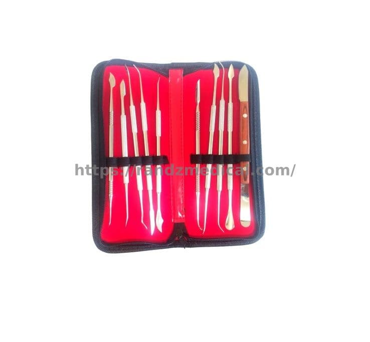 KIT DE 10 INSTRUMENTS DENTAIRE
