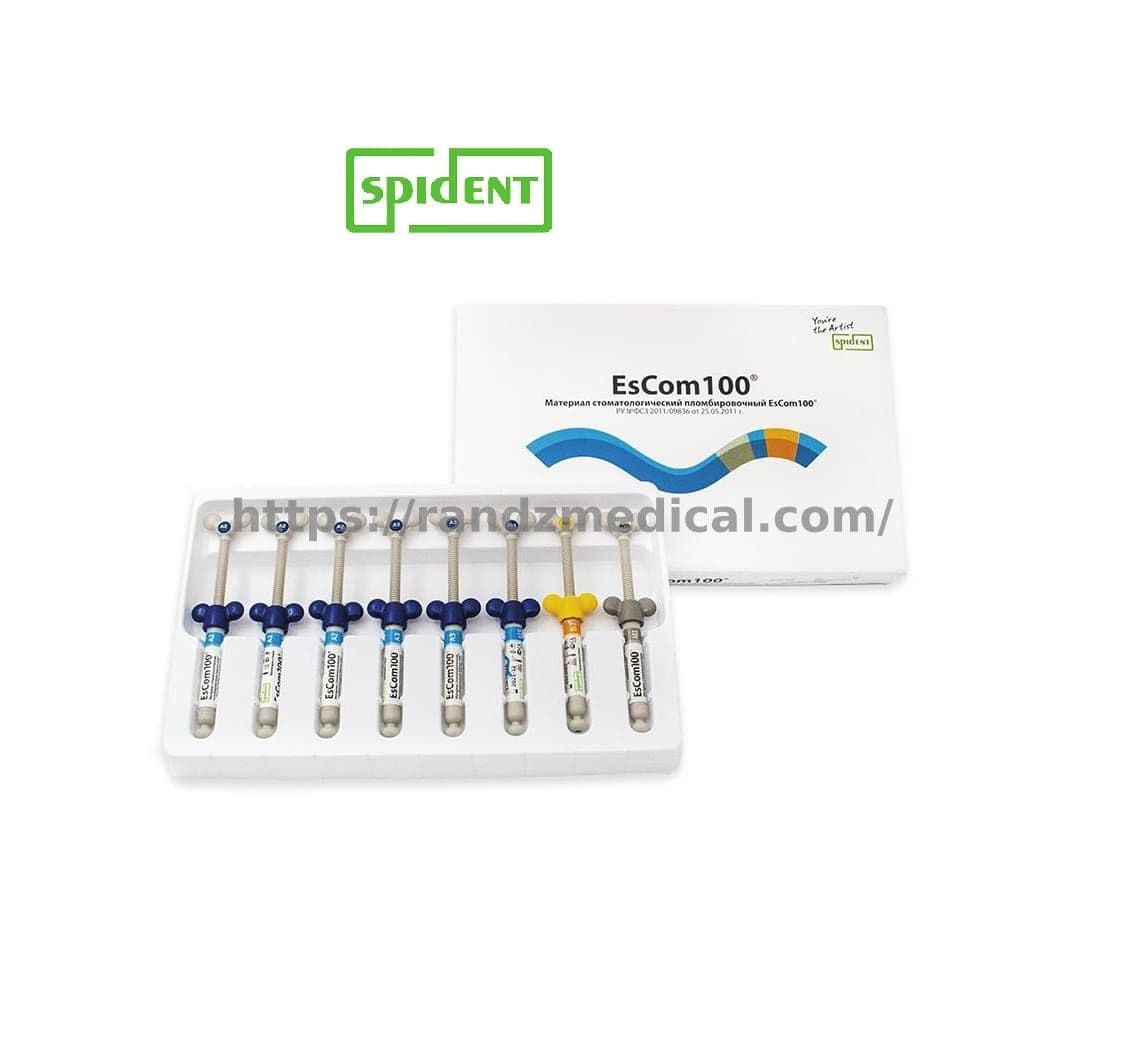 COFFRET RESINE COMPOSITE 8 SERINGUES ESCOM 100