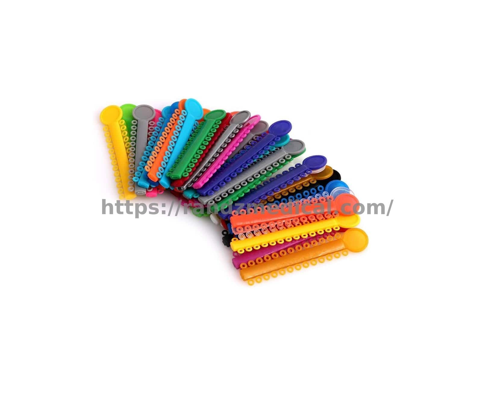 1040 LIGATURES ELASTIQUES COLOREE