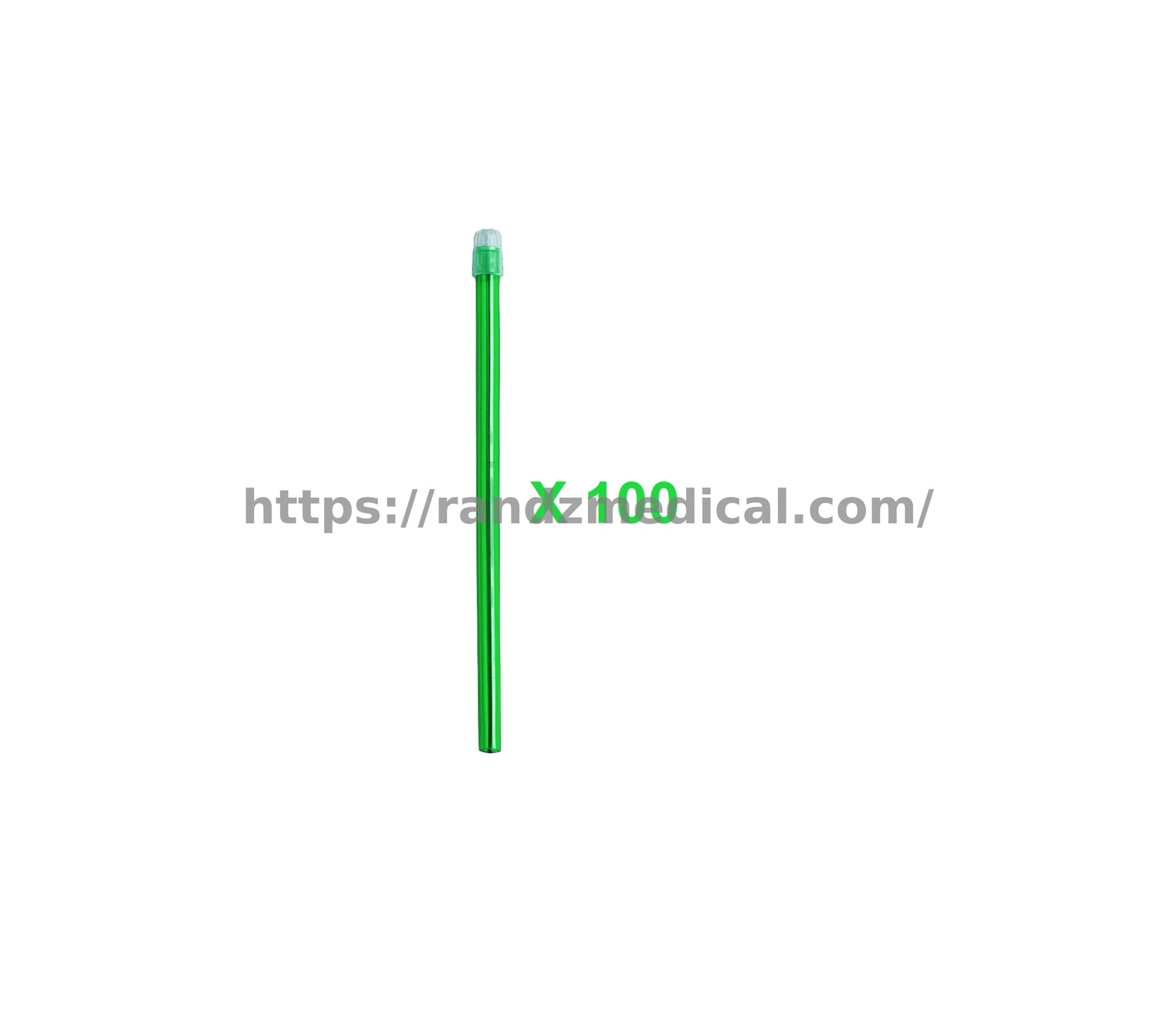 CANULES SALIVAIRE VERT AVEC EMBOUT DETACHABLES (100PCS)