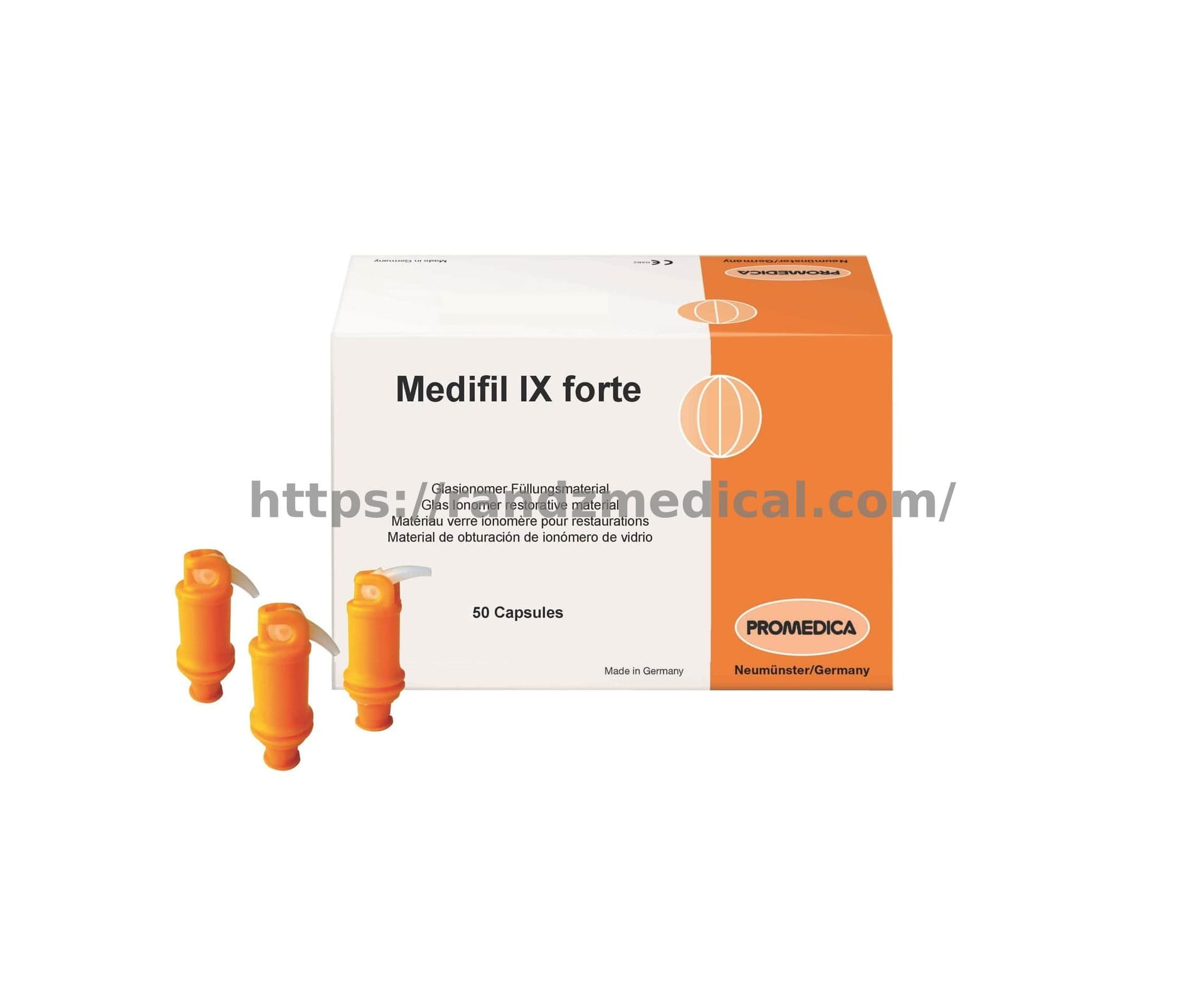 CIMENT VERRE IONOMERE (CVI) EN CAPSULES MEDIFIL IX FORTE (50 CAPSULES)