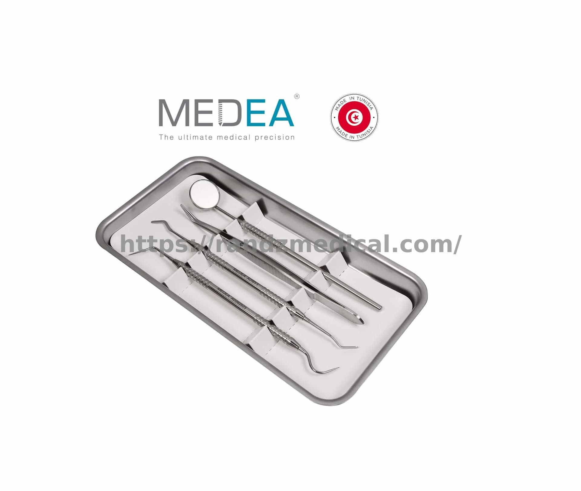 KIT DE DIAGNOSTIC (PLATEAU + 4 INSTRUMENTS)