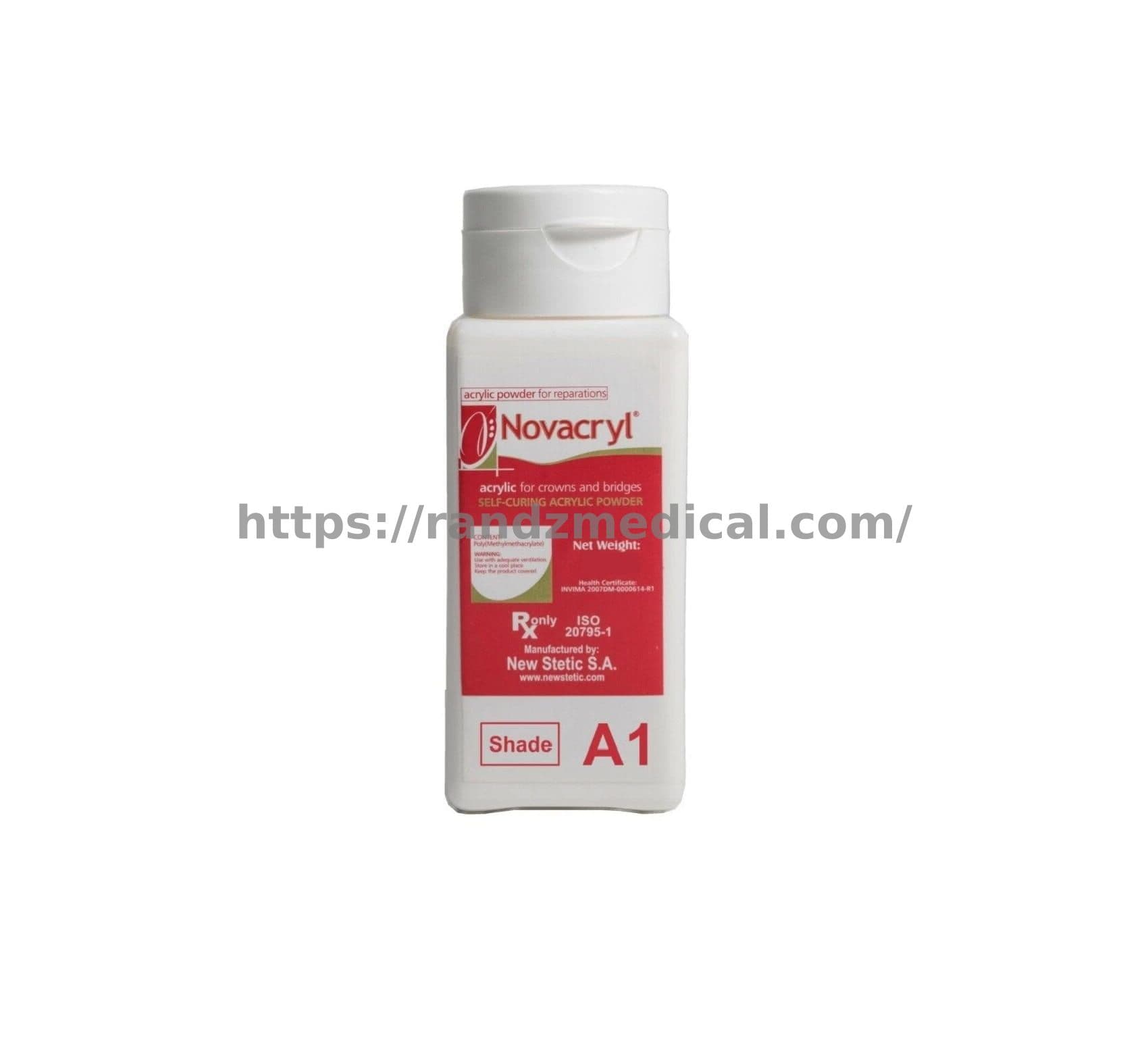 RESINE ACRYLIQUE POUR PROTHESE DENTAIRE NOVACRYL 150G (TEINTE: A1)